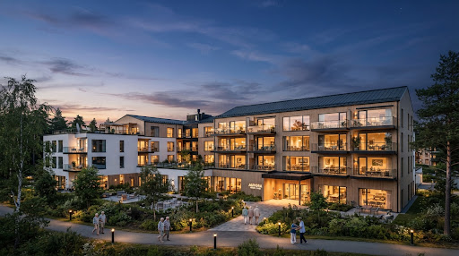 Modern Nordic senior living complex