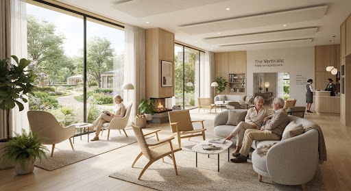 Senior living lounge interior